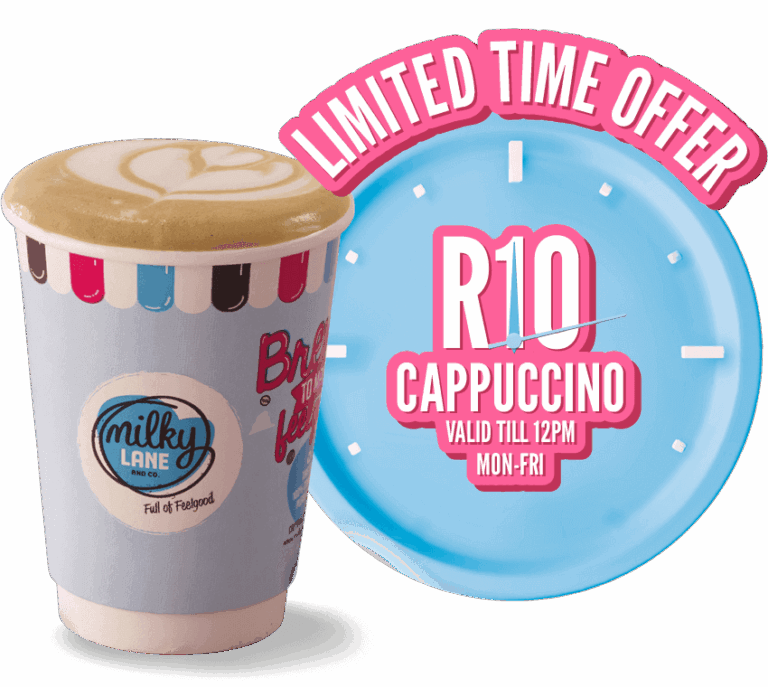 Limited time offer R10 cappuccino