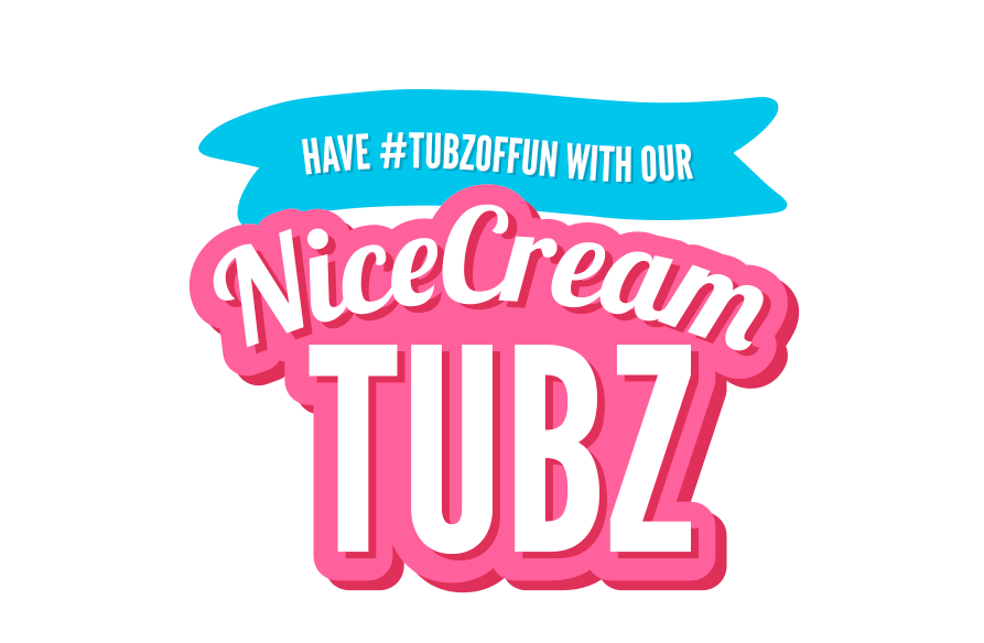 Have #Tubsoffun with our nice cream tubz text