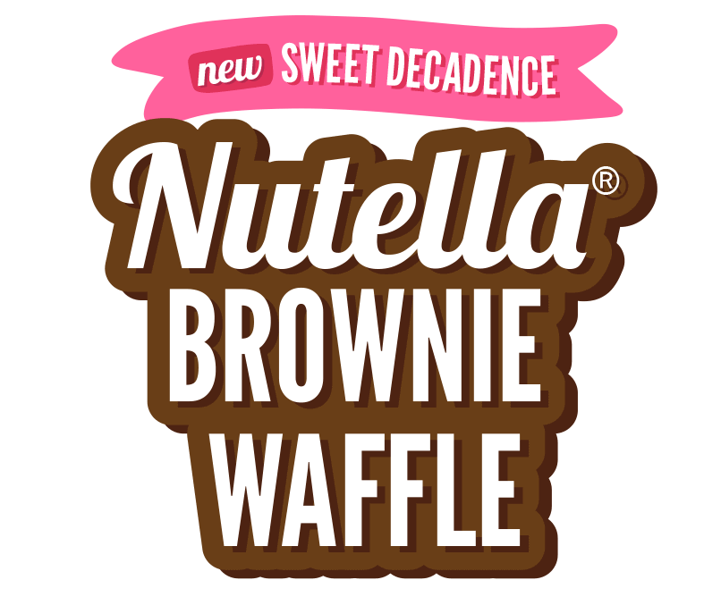 Nutella brownie waffle