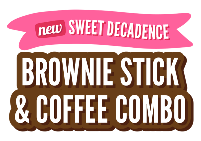 Brownie stick & coffee combo